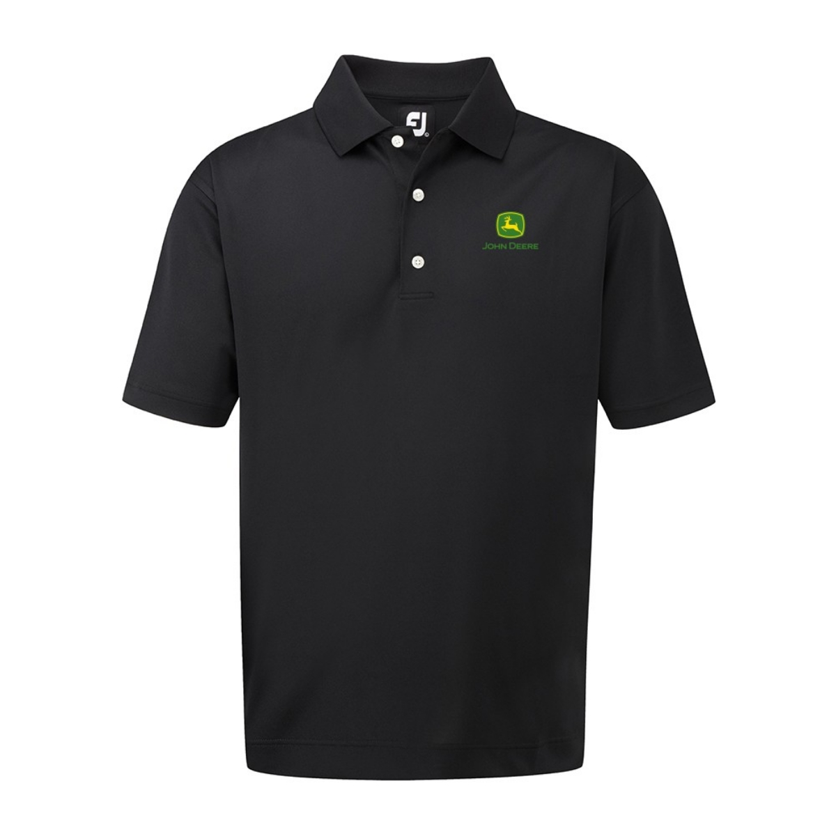 Picture of John Deere Men Stretch Pique Polo by FJ – Black AG (MOQ 10u)