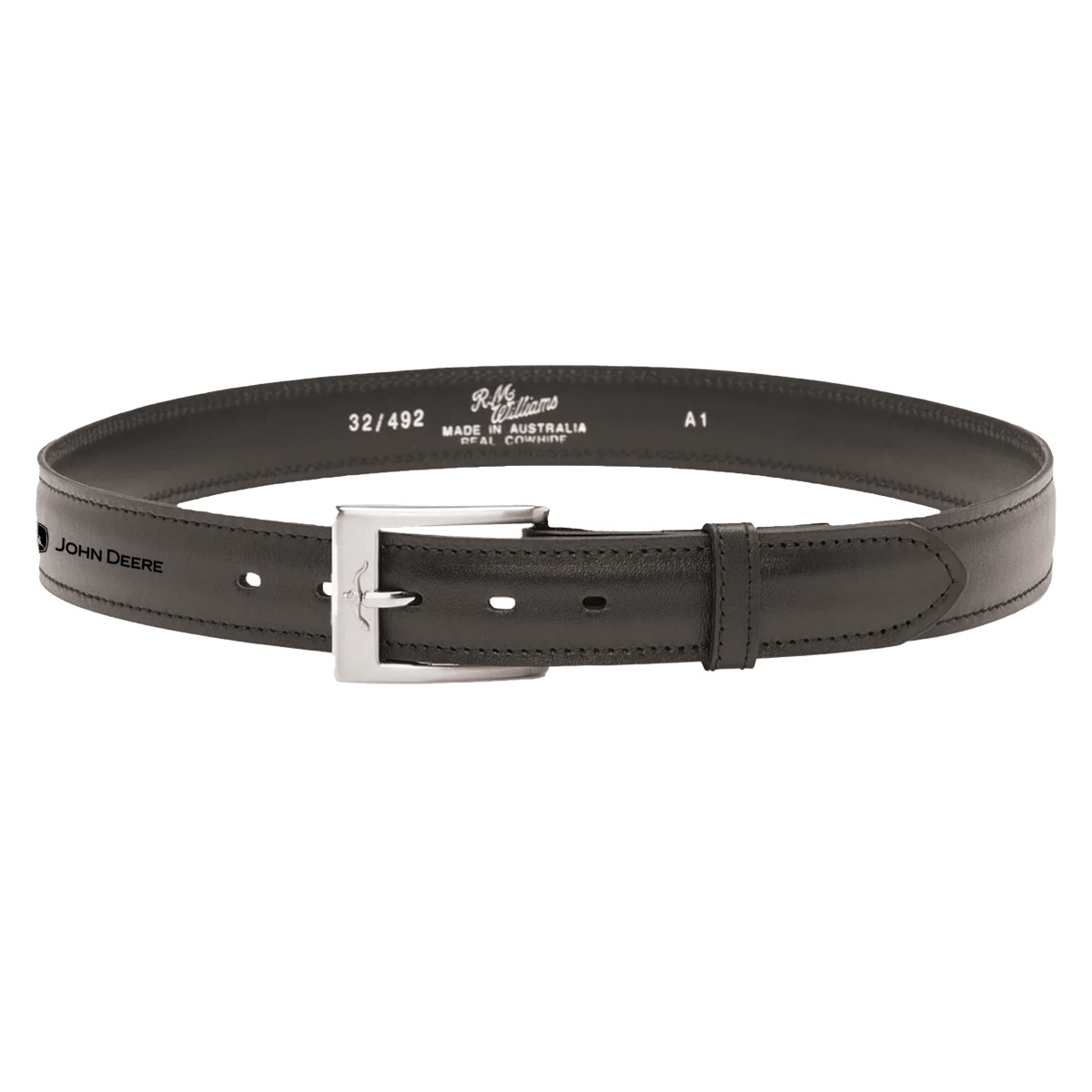 Picture of John Deere 1 ¼ Men Dress Belt By R.M. Williams - Black