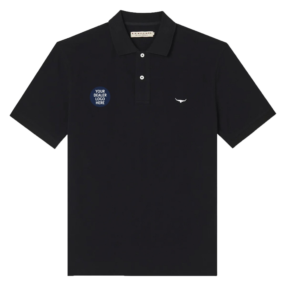 Picture of Your Dealership Rod Polo by RMW - Black - DT