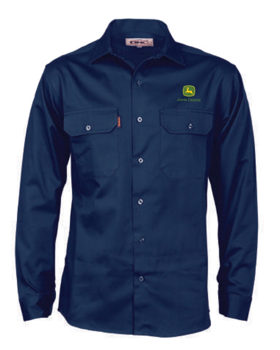 Picture of John Deere & DNC Cotton Drill Work Shirt - Long Sleeves