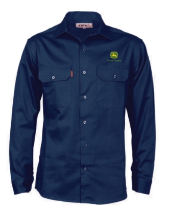 Picture of John Deere & DNC Cotton Drill Work Shirt - Long Sleeves
