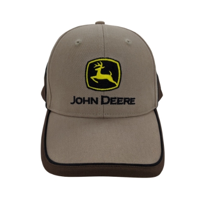 Picture of John Deere Contrast Bind Cap - Beige and Brown