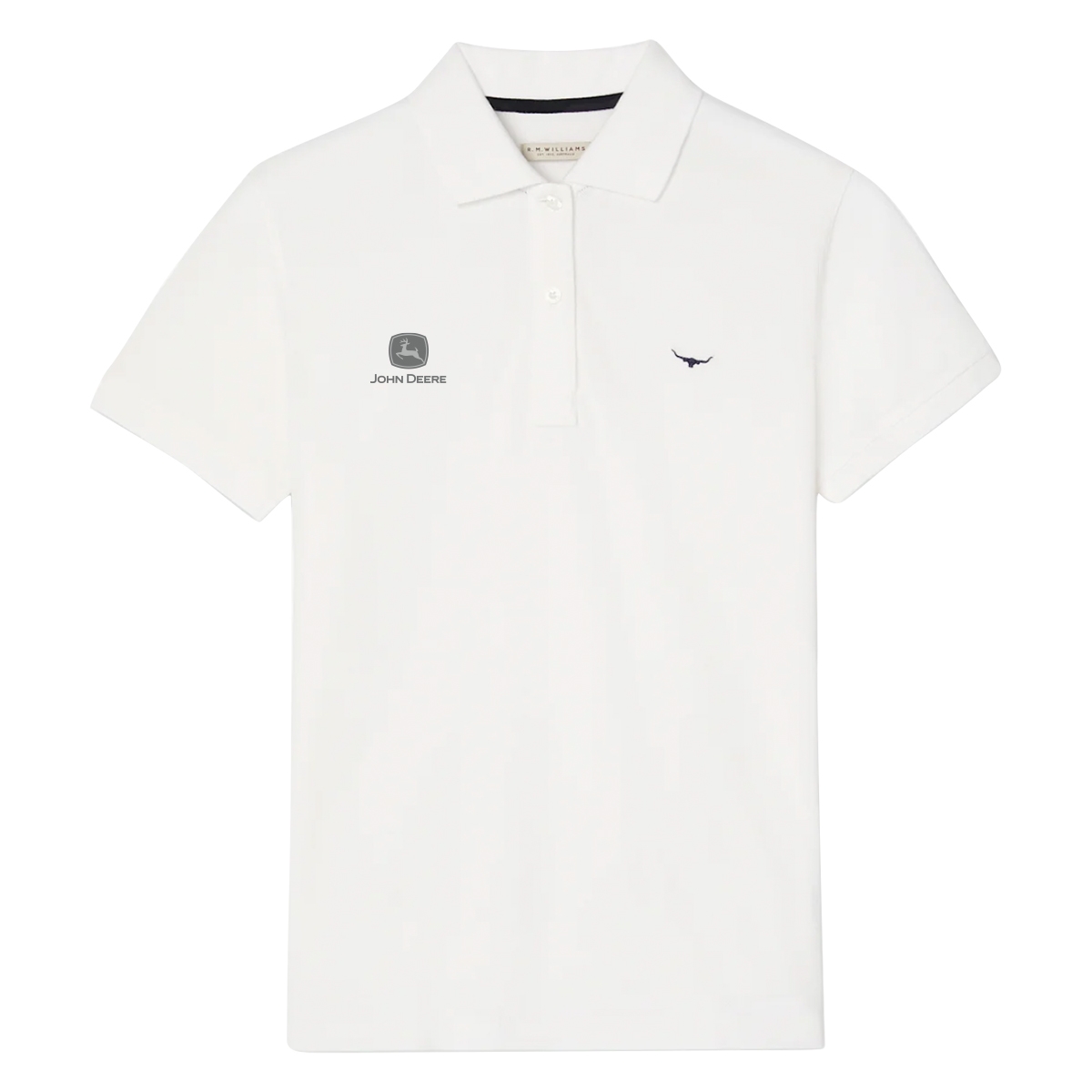 Picture of John Deere Margaret Polo by RMW - White - NE