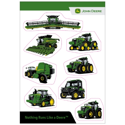 Picture of John Deere Sticker Sheet - Agriculture & Turf (Pack of 50)