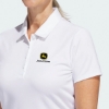 Picture of John Deere Performance Ladies Polo by Adidas - White
