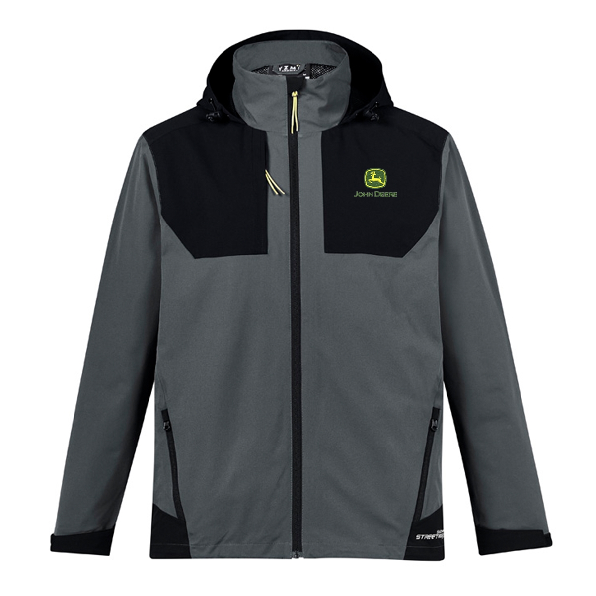 Picture of John Deere Unisex Streetworx Stretch Waterproof Jacket - Charcoal/Black