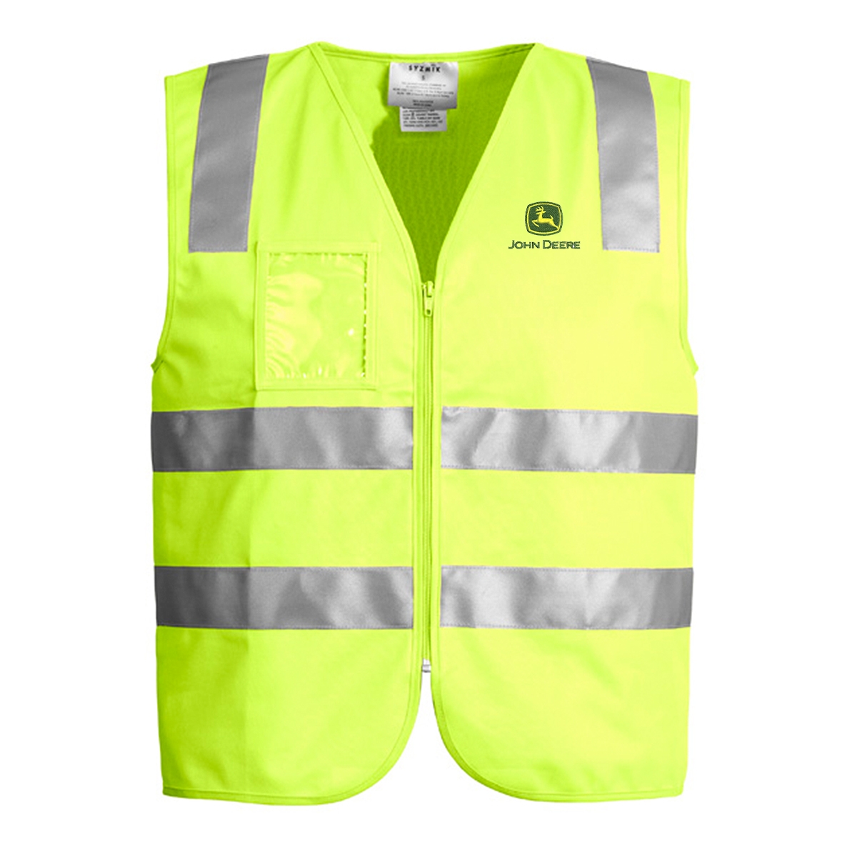 Picture of John Deere Unisex Hi Vis Zip Vest - Yellow