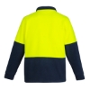 Picture of John Deere Unisex Hi Vis 1/2 Zip Polar Fleece Pullover - Yellow/Navy