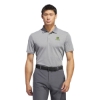 Picture of John Deere Performance Men Polo by Adidas - Grey Melange