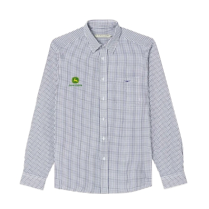 Picture of John Deere Nicole Checked Shirt by R. M. Williams – Navy/White AG