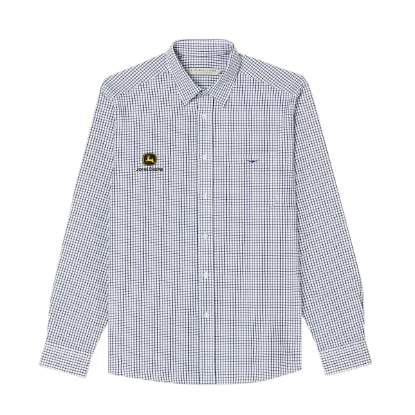 Picture of John Deere Nicole Checked Shirt by R. M. Williams – Navy/White CF