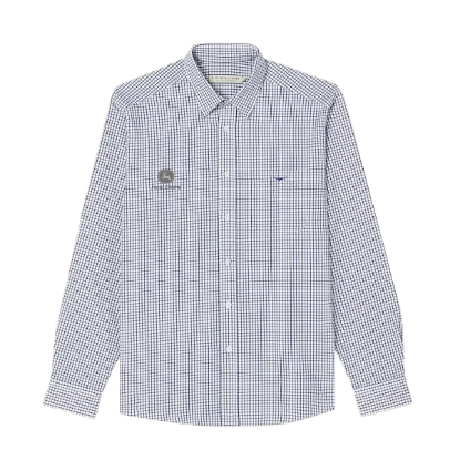 Picture of John Deere Nicole Checked Shirt by R. M. Williams – Navy/White NE