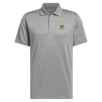 Picture of John Deere Performance Men Polo by Adidas - Grey Melange