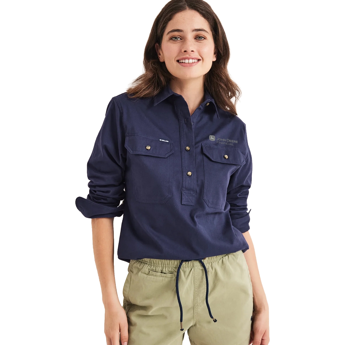 Picture of John Deere Sandy Mid-Weight Work Shirt by RB Sellars NEF