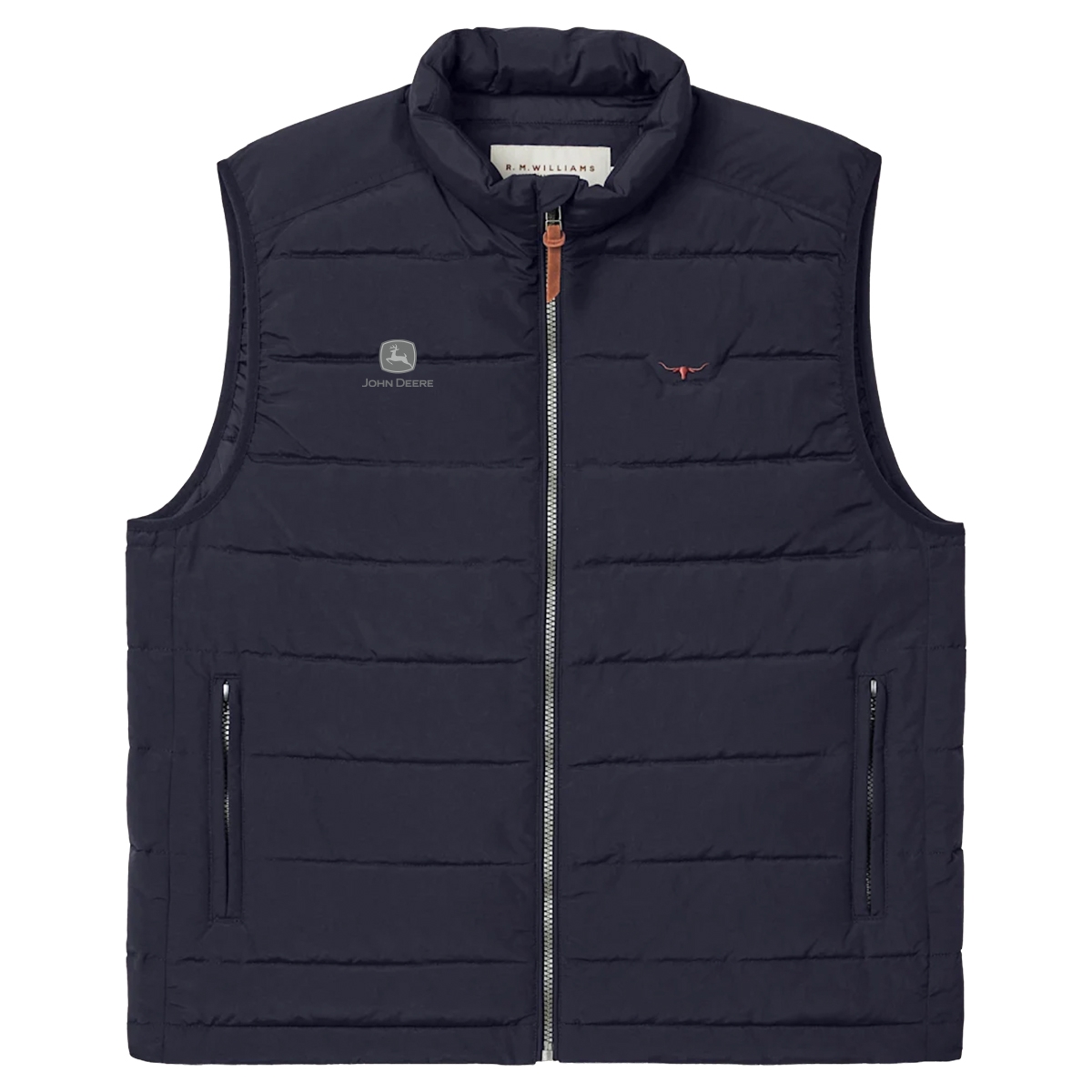 Picture of John Deere Rydal Padded Vest by R. M. Williams – Navy NE
